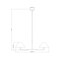 Z-Lite Leila Chandelier, 2-Light, 12 In.W x 42 In.L x 9.5 In.H, Luxe Gold/White Linen 744-42L-LG - alternate 5